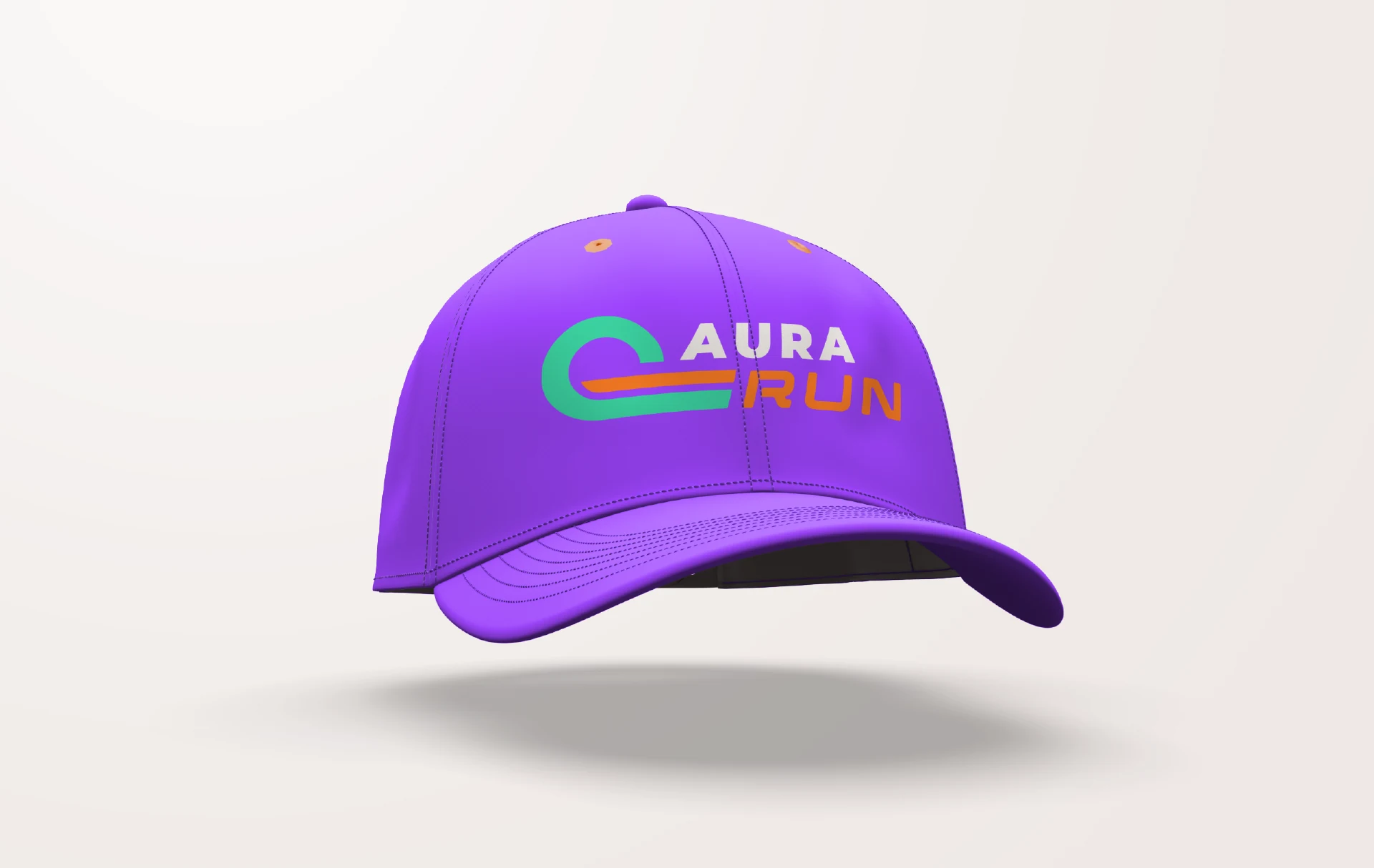 Boné roxo personalizado da Aura Run