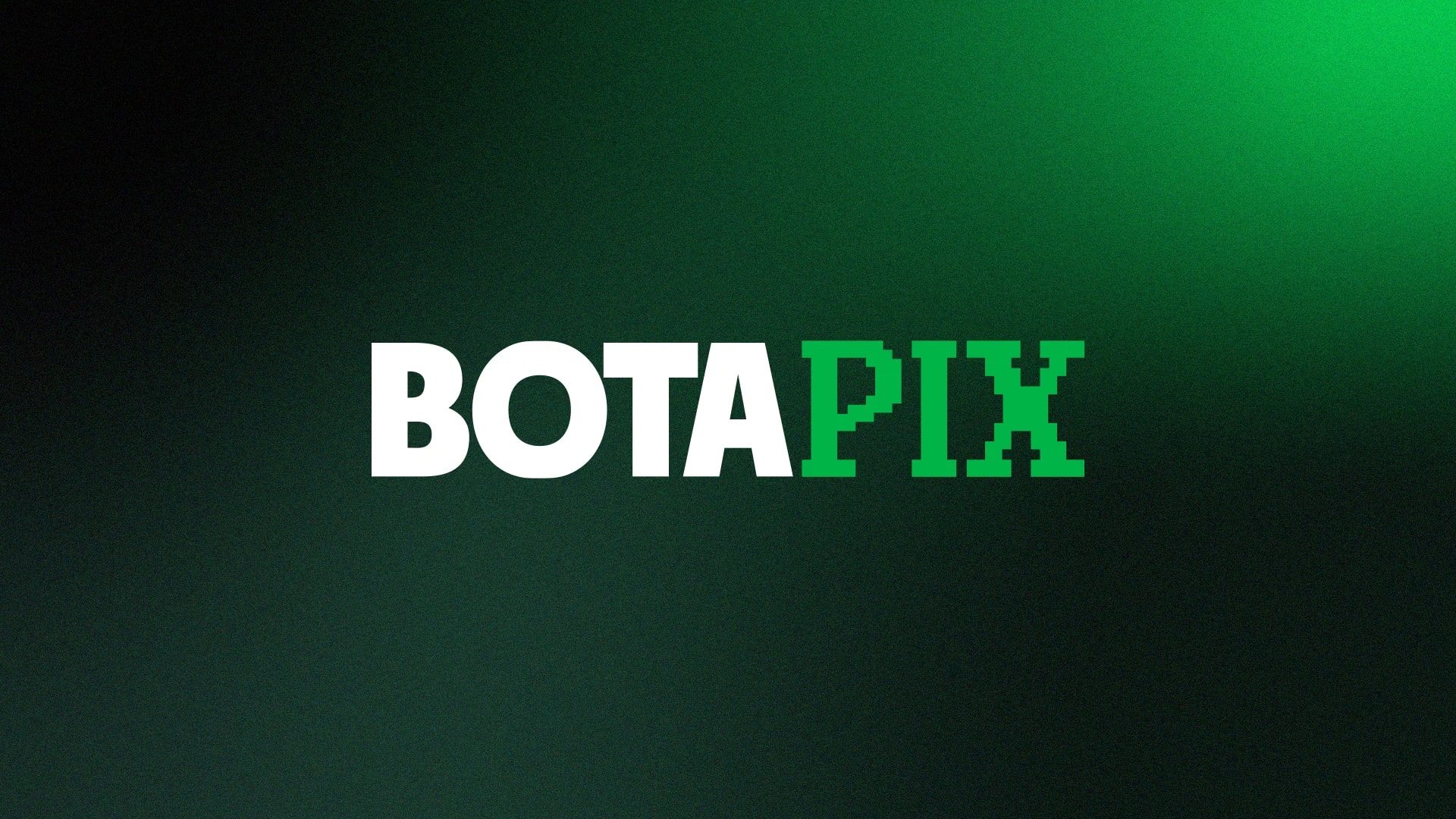 Logotipo BotaPix em verde e branco