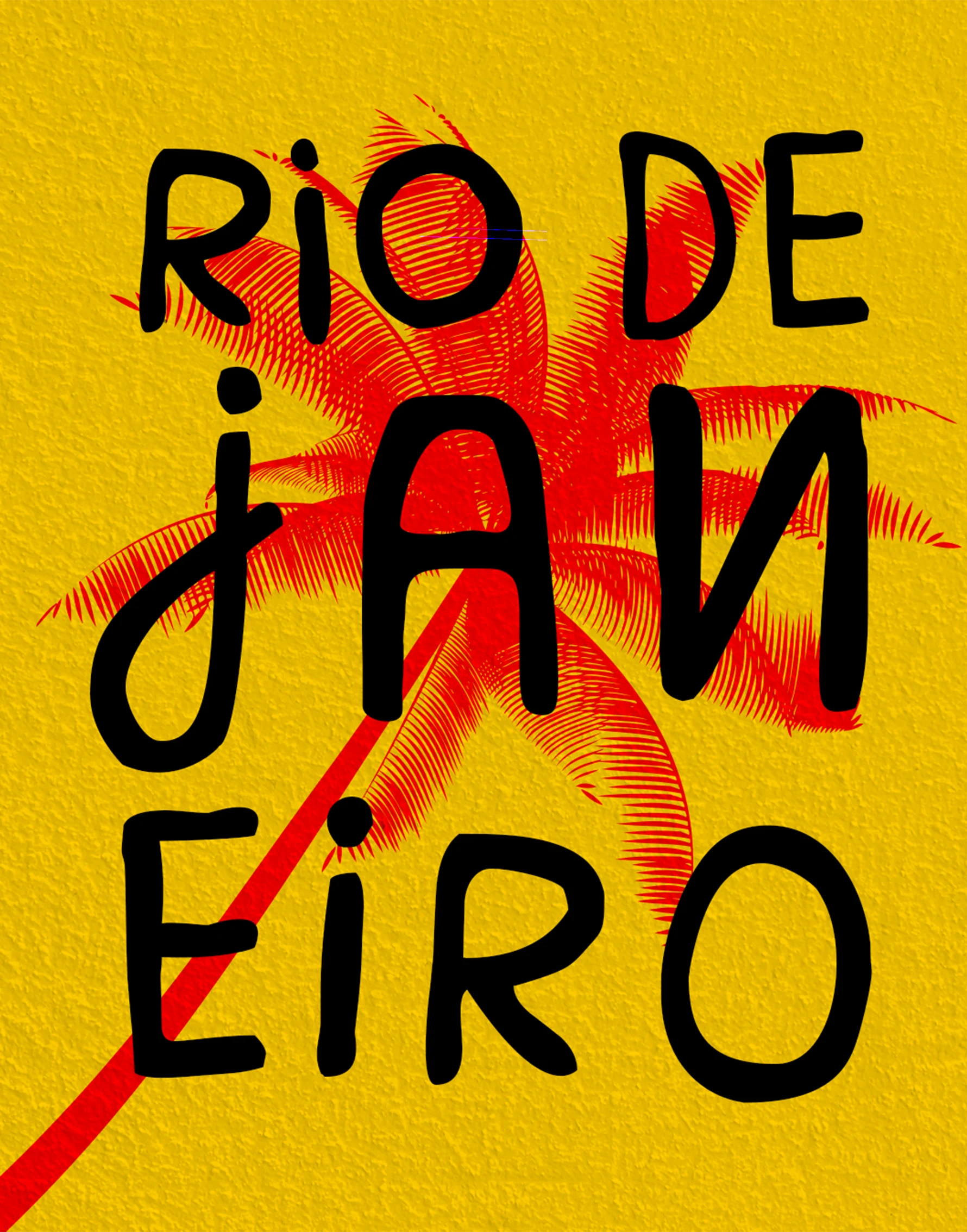 Pôster tipográfico Rio de Janeiro do Coé Bar
