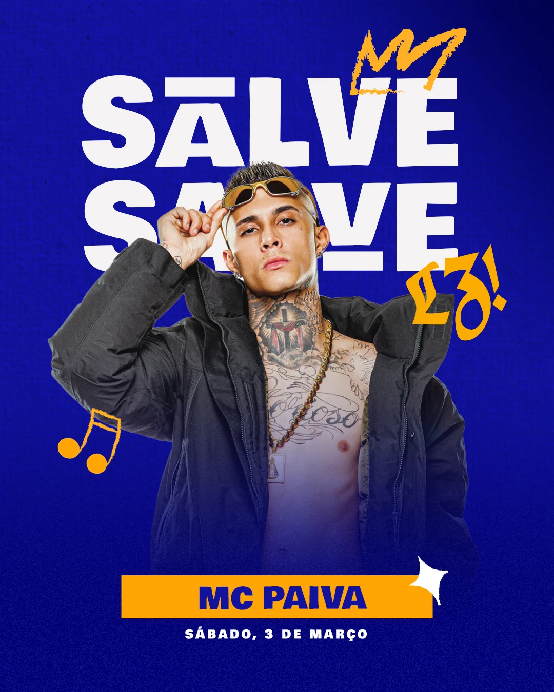 Peça de divulgação da festa Salve Salve LZ