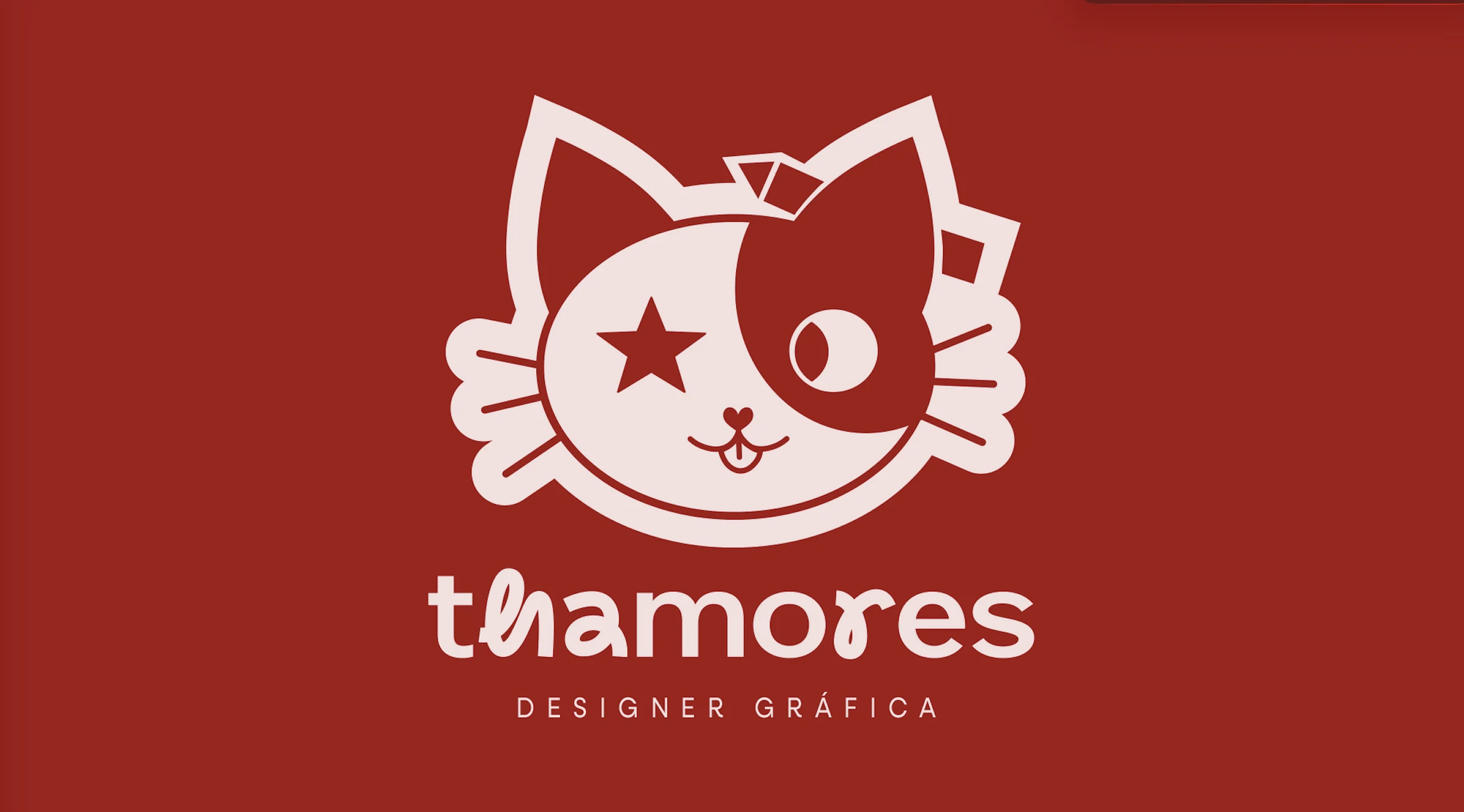 Logotipo Thamores com a ilustração da gata Granola
