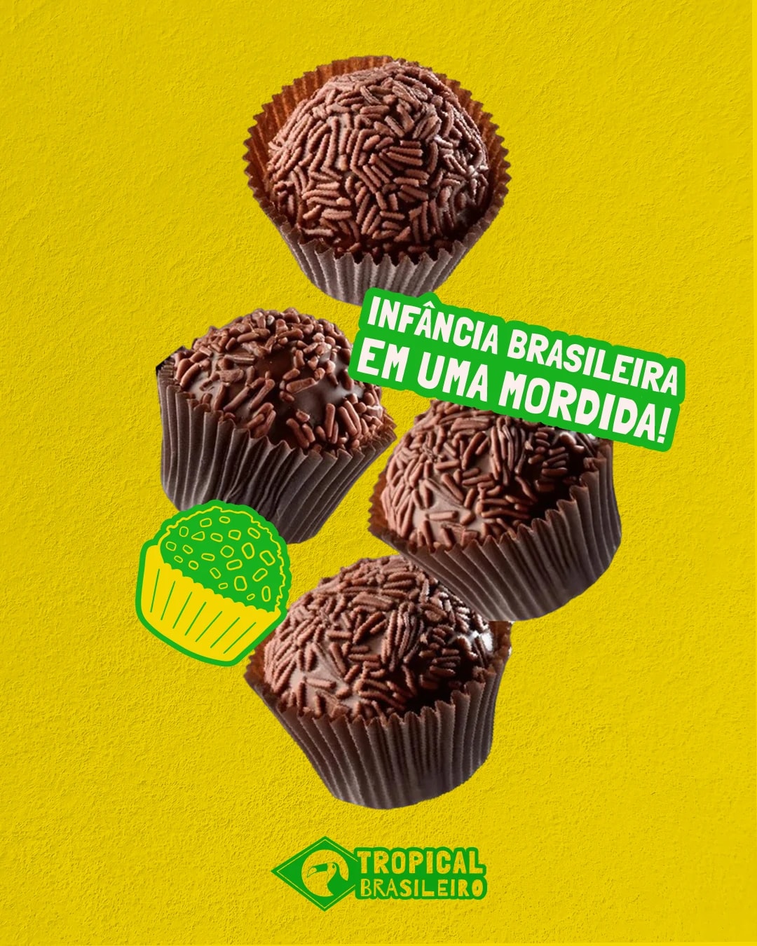 Publicação da Tropical Brasileiro sobre brigadeiro